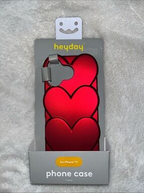 heyday Red Triple Heart iPhone 17 Case